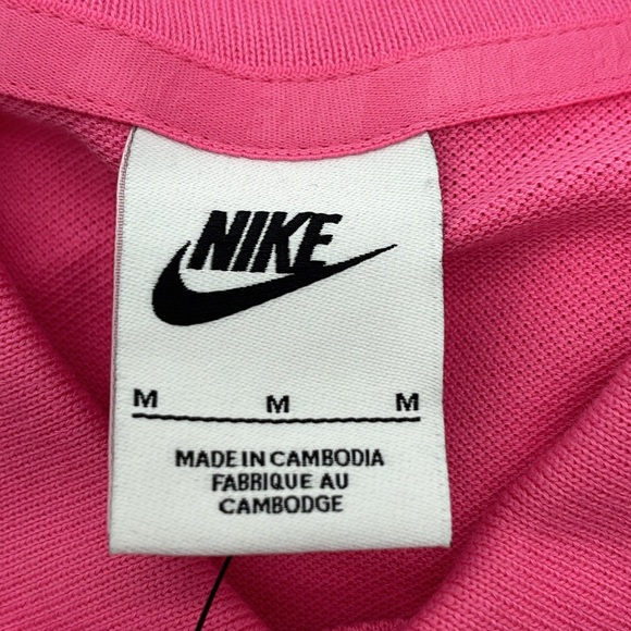 Nike Mens Size Medium Sportswear Athletic Pink Short Sleeve Polo 909746 694 - Picture 4 of 5